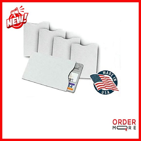 10 Pack RFID Blocking Credit Card Sleeves Tyvek Material Wallet Protection